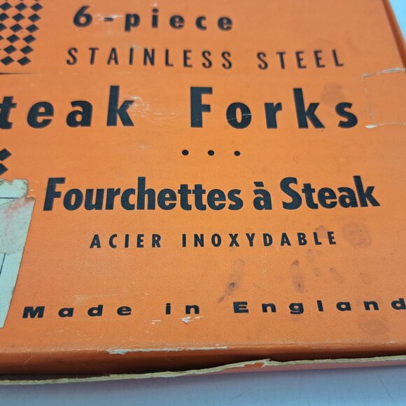 6 Place Shefield Steak and Fork Set - Picture 10 of 11